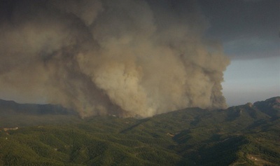 Un gran incendio en algún lugar del levante español