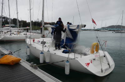 De vuelta en puerto y doblando la mayor